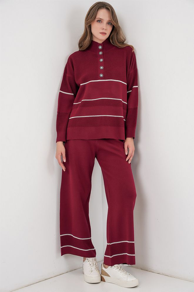 Bigdart Traje Casual Elegante Rojo Clarete Ropa al por mayor Casual