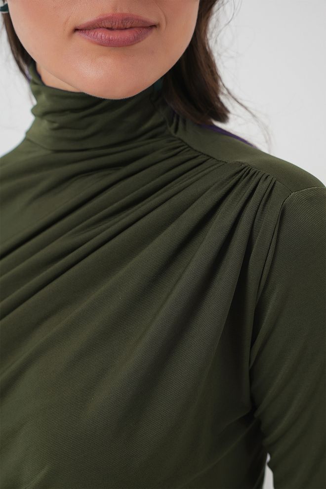 Bigdart بلوزة خضراء أنيقة رسمية بقصة نحيفة ملابس بالجملة 1