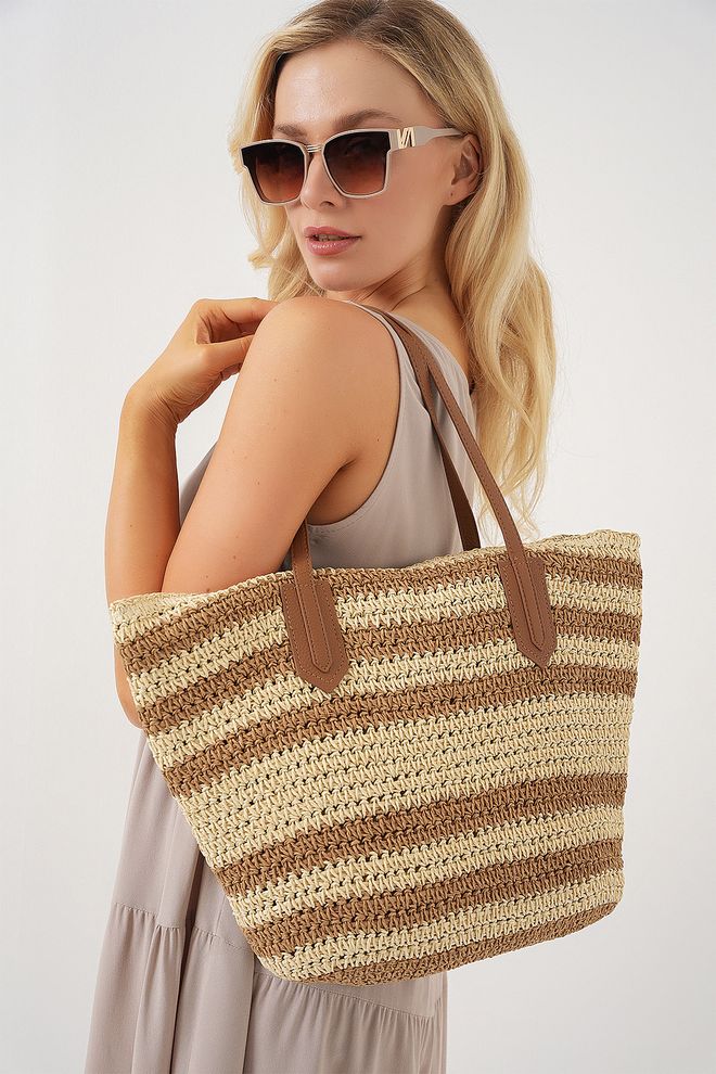 Bigdart Bolsa Con Pajita Con Cremallera 010189 Beige Ropa al por mayor 0