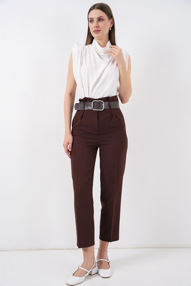 Bigdart بنطلون بني ملابس بالجملة غير رسمي