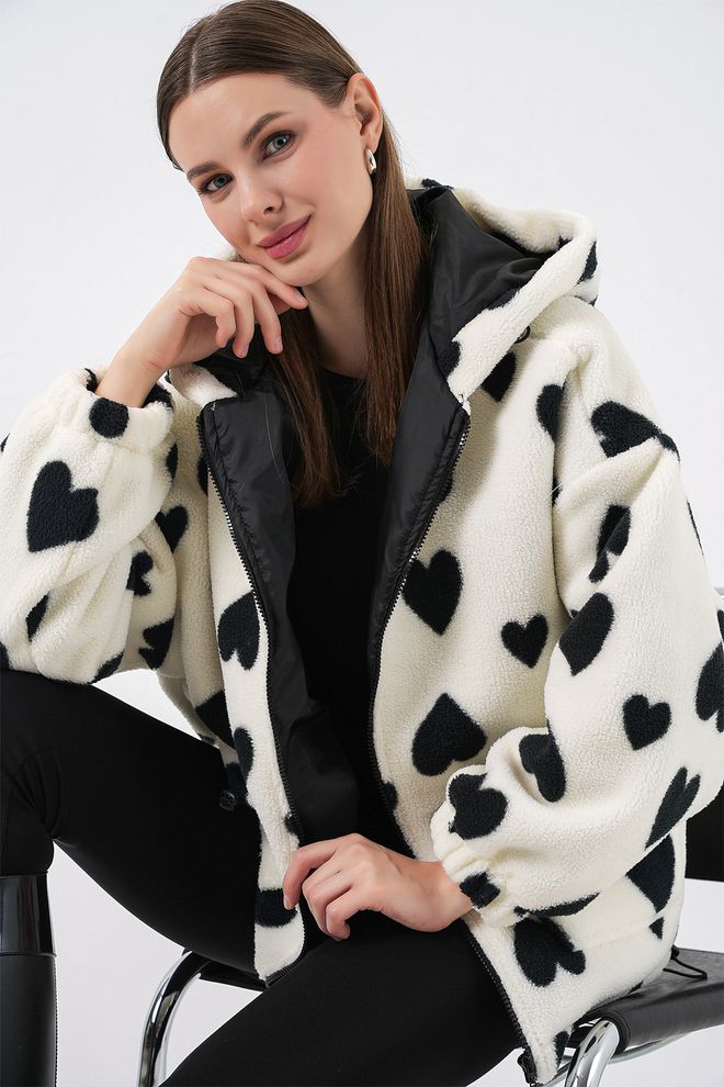 Bigdart Schwarze Kapuzen Jacke Mit Reißverschluss Oversized Großhandelskleidung Lässig