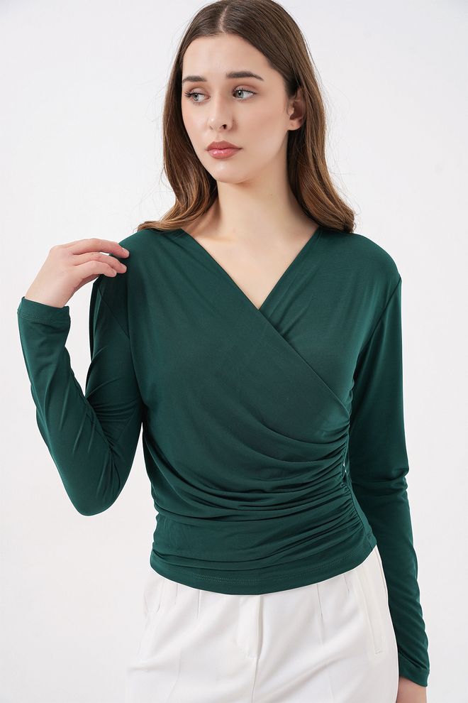 Bigdart Green Elegant Formal Casual Blouse Wholesale Clothing Spring