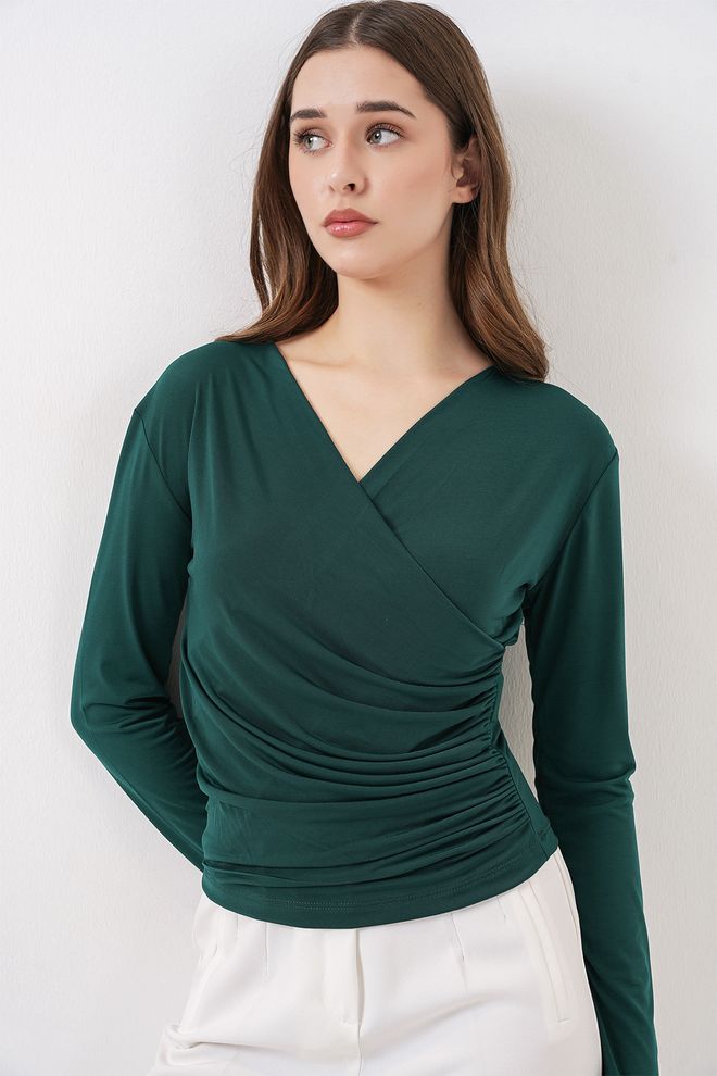 Bigdart Green Elegant Formal Casual Blouse Wholesale Clothing Formal