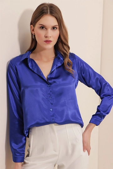 A wholesale clothing model wears  Shirt - Saks
, Turkish wholesale Shirt of Bigdart