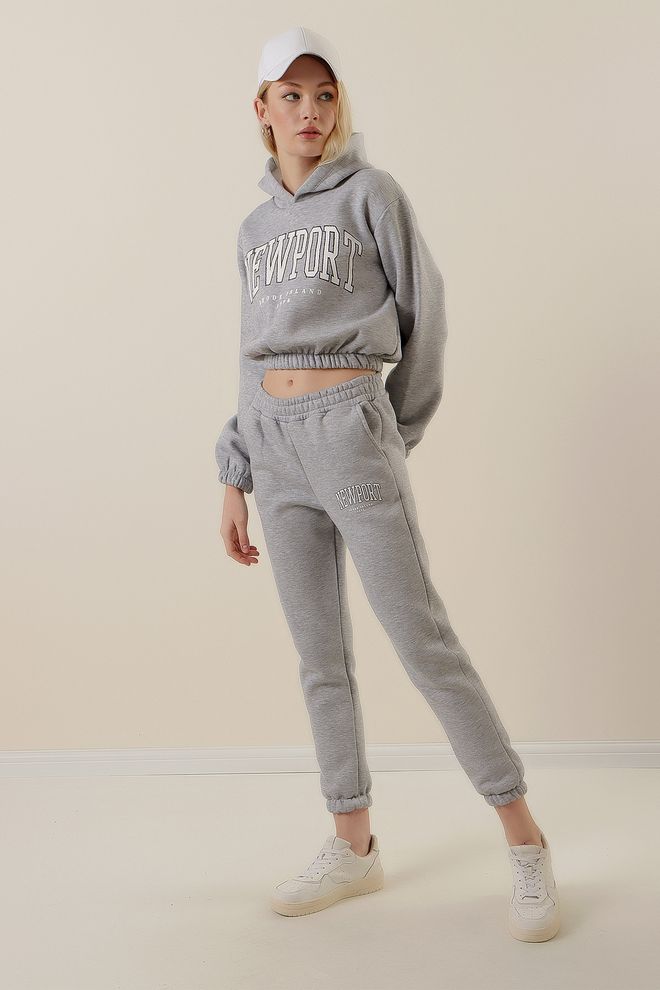 Bigdart Conjunto de Fato de Treino Cinza Roupas por atacado Outono