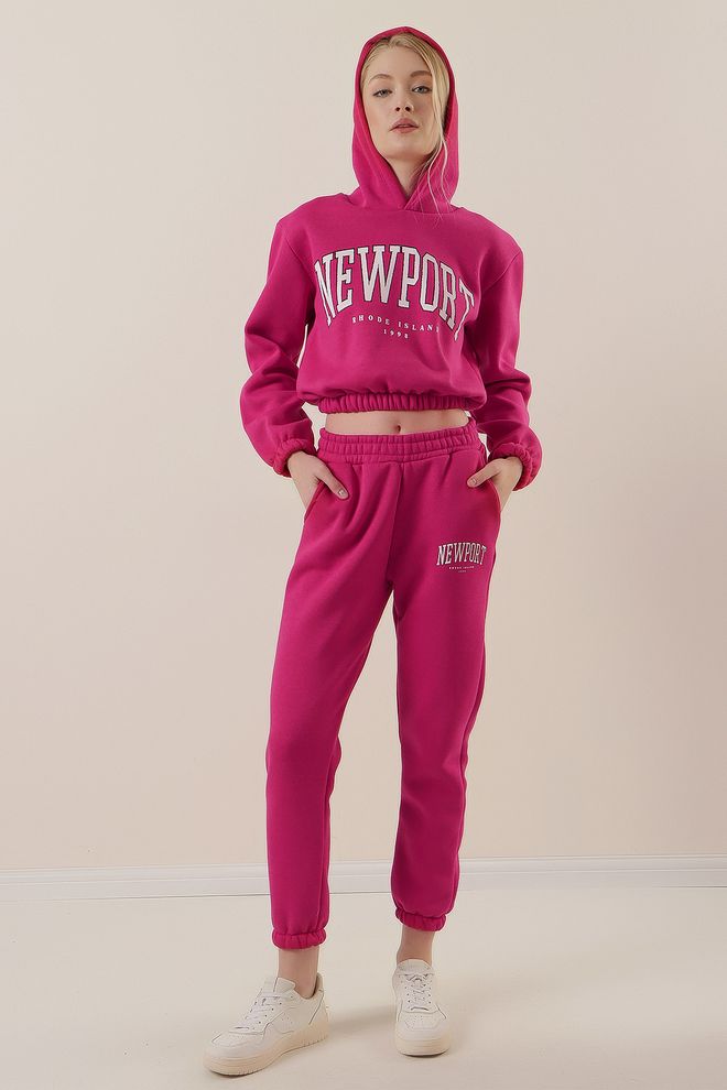 Bigdart Conjunto de Fato de Treino Fúcsia Roupas por atacado Casual
