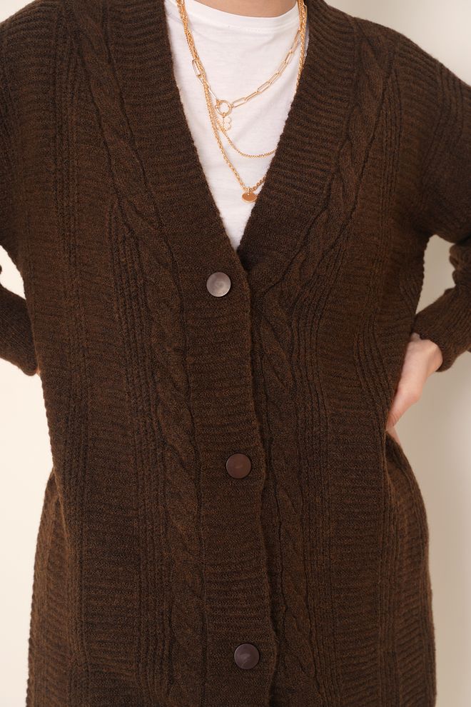 Bigdart Кардиган Коричневый Оптовая продажа одежды Падают осенью