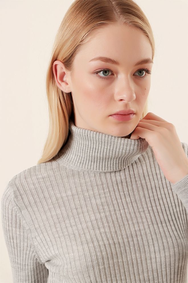 Bigdart Pulover Siva Oblačila na debelo 4