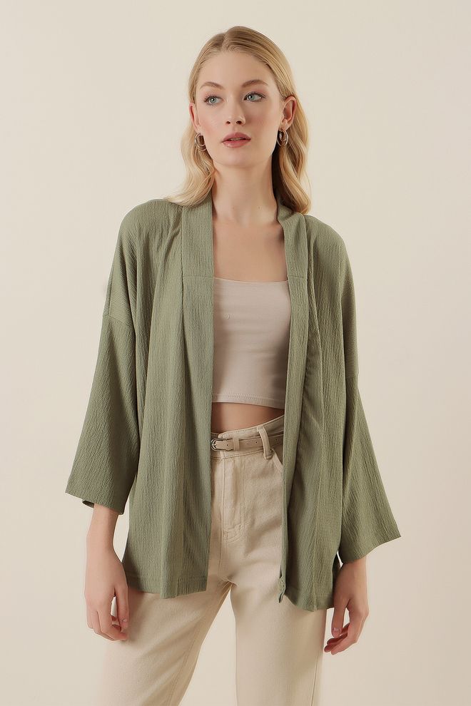 Bigdart Kimono Verde Ropa al por mayor Casual