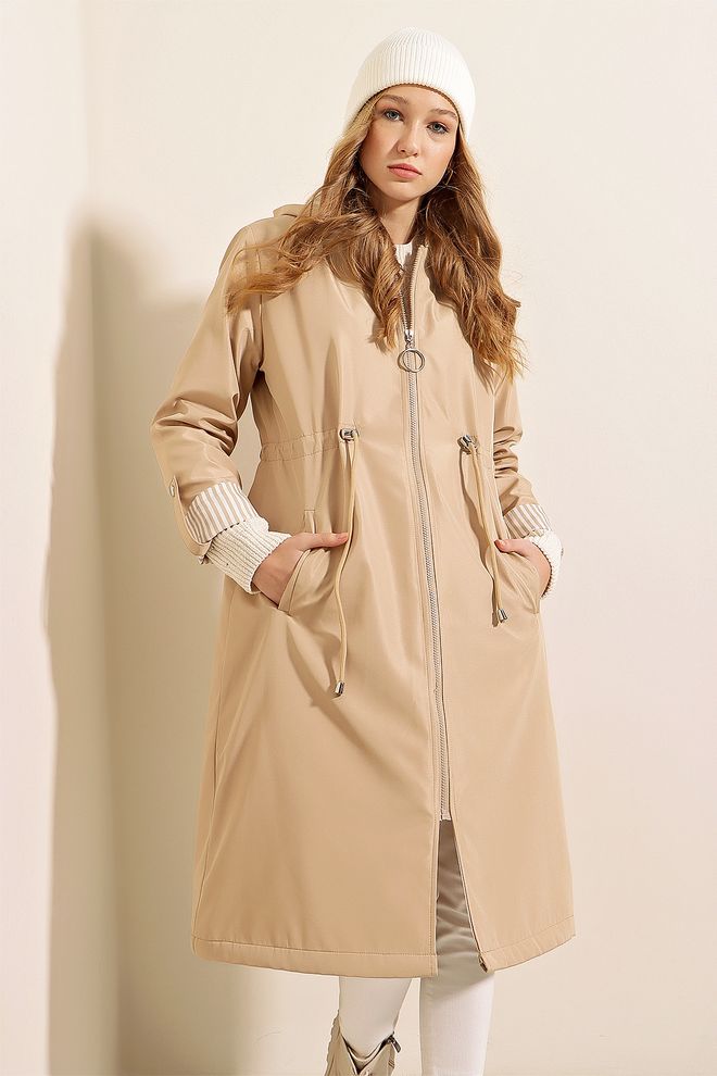 Bigdart Trench Coat Beige Wholesale Clothing Fall