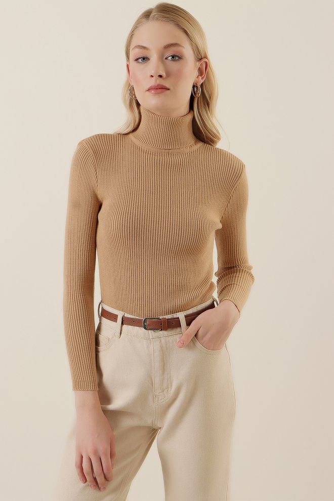 Bigdart Pullover Beige Wholesale Clothing Casual