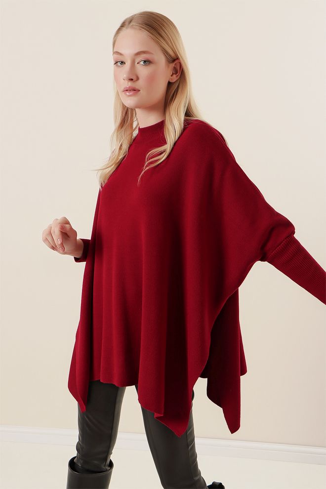 Bigdart Jersey Poncho Rojo Claret Ropa al por mayor 4