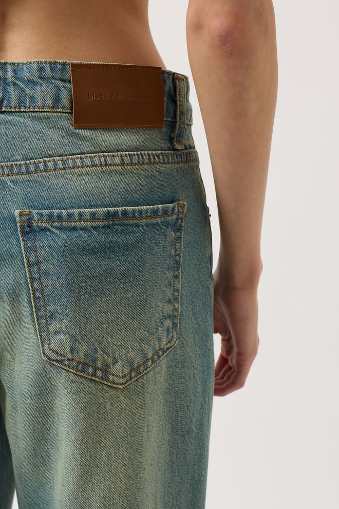 ESPADA Blue Retro Mom Jeans With Wide Leg Wholesale Clothing Fall