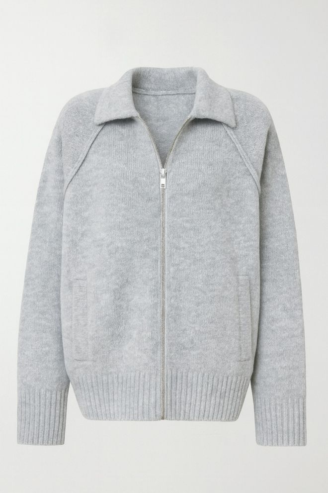 Black Fashion Grey Sweater Oversized Polo Neck Raglan Sleeve Wholesale Clothing Casual