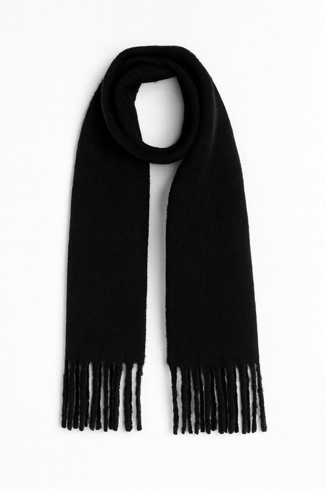 Black Fashion Basic Bouklet Shawl Black Wholesale Clothing 0