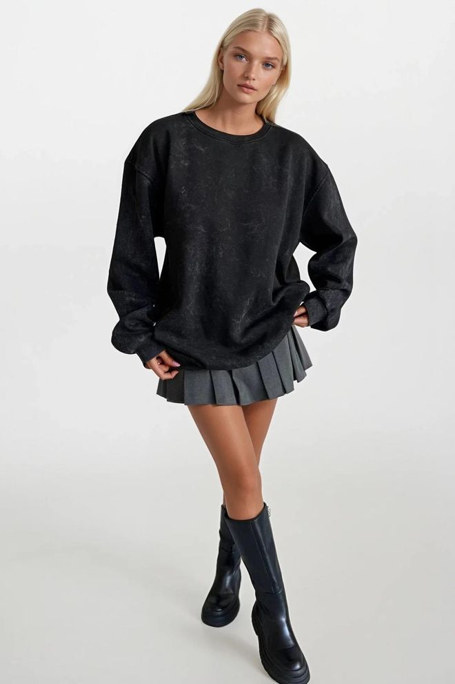Black Fashion Megztinis Juoda Vakarėlio Su Iškirptėmis Undinėlės Didmeninė prekyba drabužiais Kokteilinė