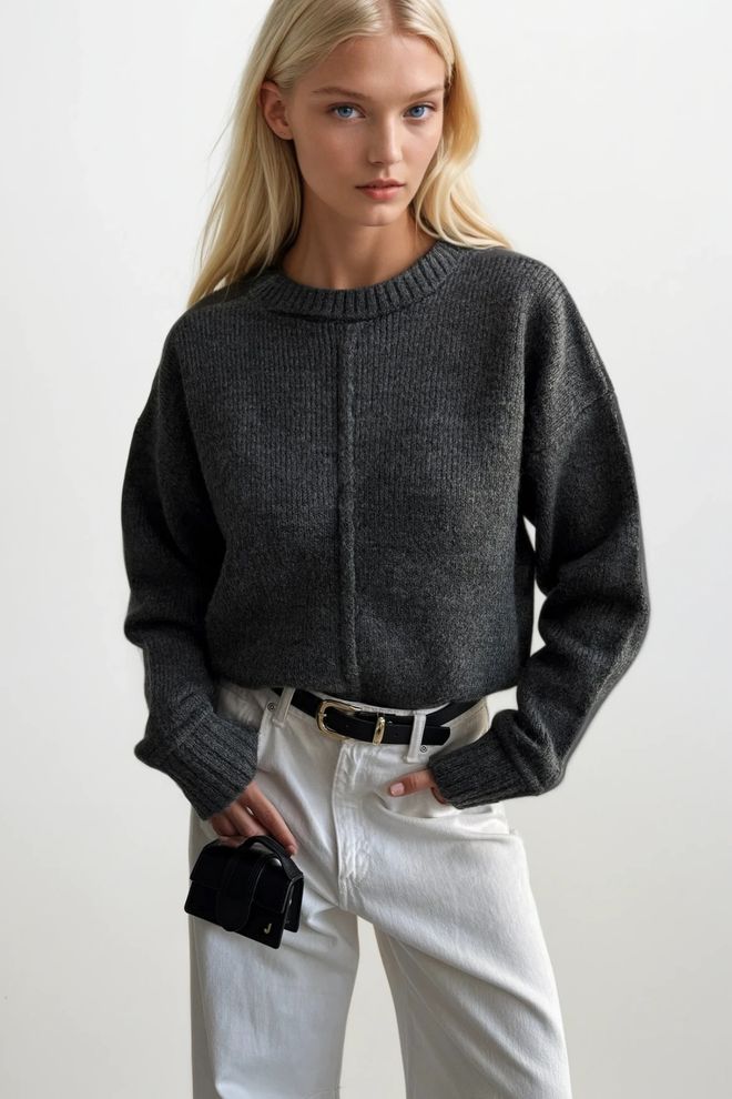 Black Fashion Cardigan Grigio Casual Elegante Preppy Abbigliamento all'ingrosso Casuale