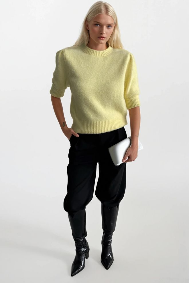Black Fashion Giallo Casual Elegante Preppy Camicetta Abbigliamento all'ingrosso 1