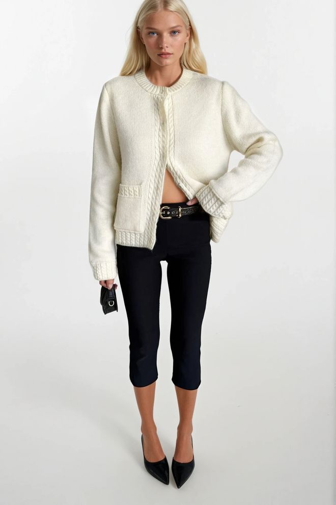 Black Fashion Жилетка Бяло Небрежен Елегантен Дрехи на едро 1