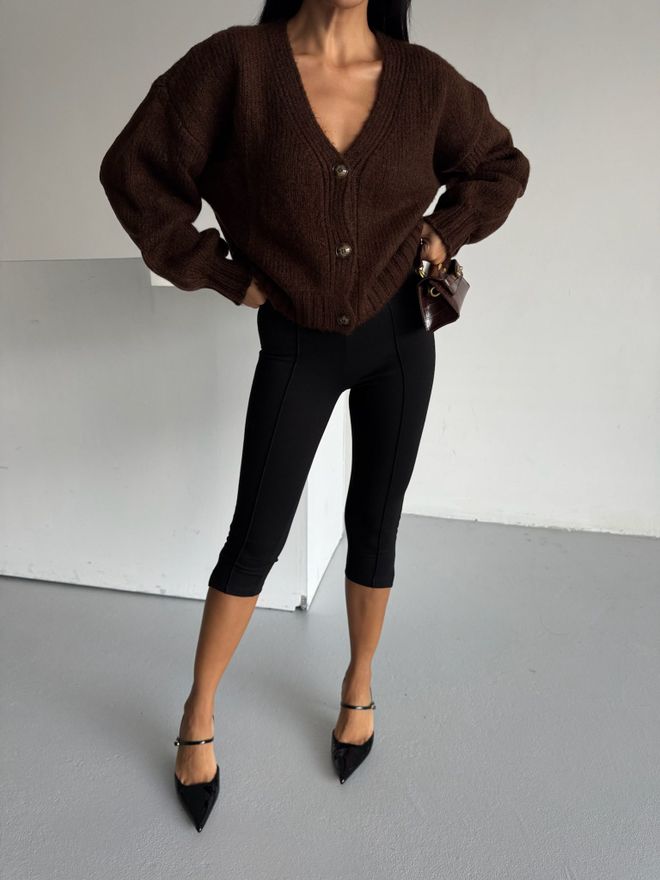 Black Fashion Kahverengi Gündelik Zarif Hırka Toptan Giyim Sokak Tarzı