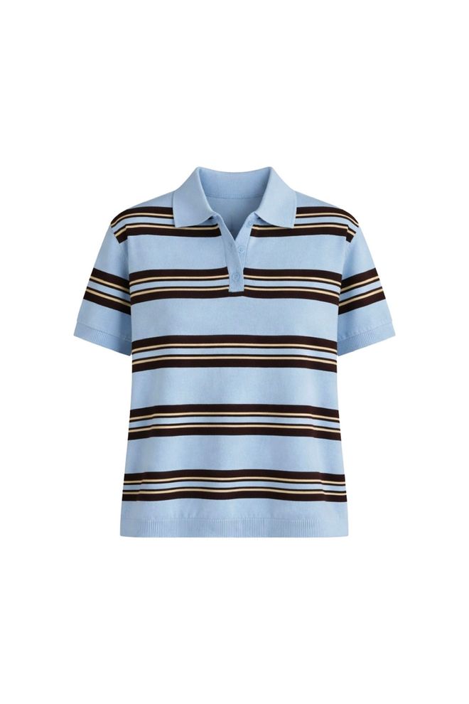 Black Fashion Μπλούζα Μπλε Casual Αθλητικό Ριγέ Χονδρικό εμπόριο ενδυμάτων Casual