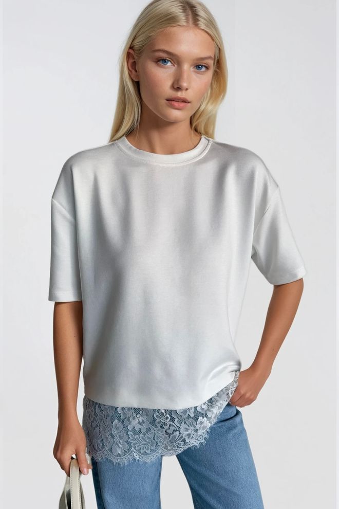 Black Fashion Bela Ležerno Eleganten Bluza Oblačila na debelo Ljubek