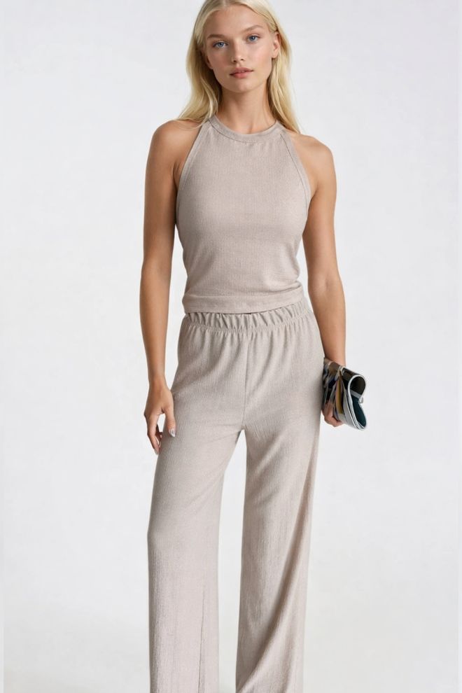 Black Fashion Ensemble Sport Décontracté Beige Vêtements en gros Boho