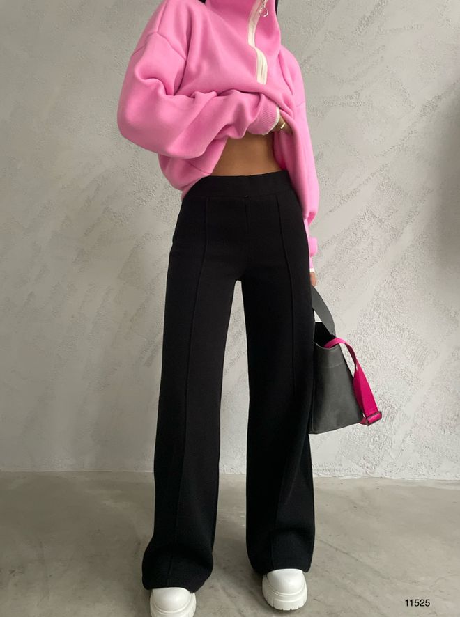 Black Fashion Pantalones deportivos Negro Ropa al por mayor Casual