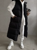 Ένα μοντέλο χονδρικής πώλησης ρούχων φοράει 38222-vest-black, τούρκικο  χονδρικής πώλησης από 