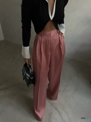 A model wears 39670 - Pants - Pink, wholesale undefined of Black Fashion to display at Lonca