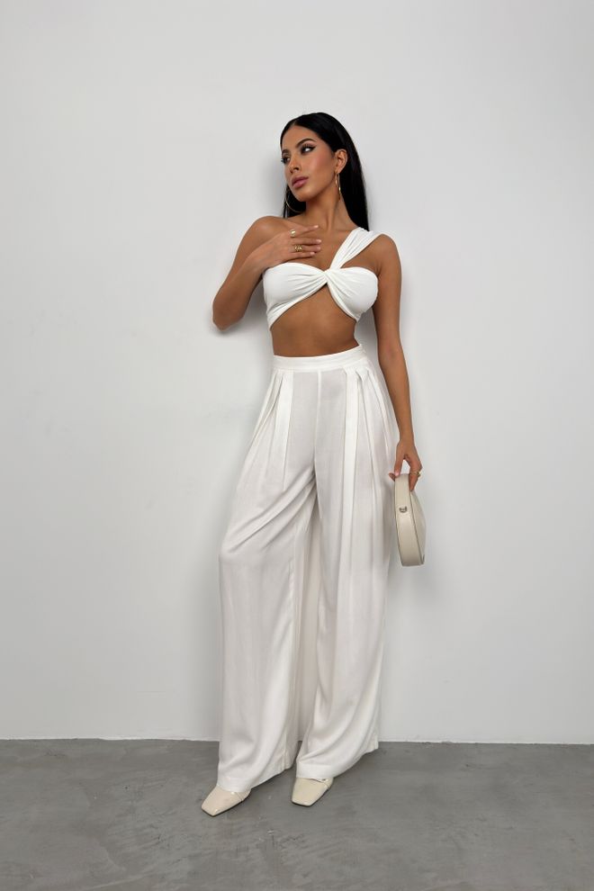 Black Fashion One Shoulder Asymmetrical Bra Ecru Wholesale Clothing Sexy