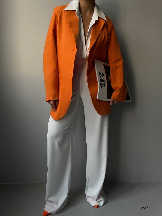 Black Fashion Jacket Orange Wholesale Clothing 2