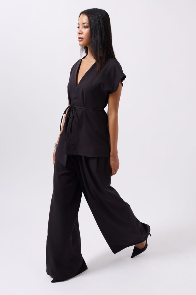Black Fashion Γιλέκο Λεπτομερής Δαντέλα Μαύρο Χονδρικό εμπόριο ενδυμάτων Κομψό