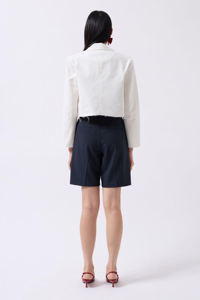 ESPADA White Single Breasted Blazer Jacket Wholesale Clothing Casual