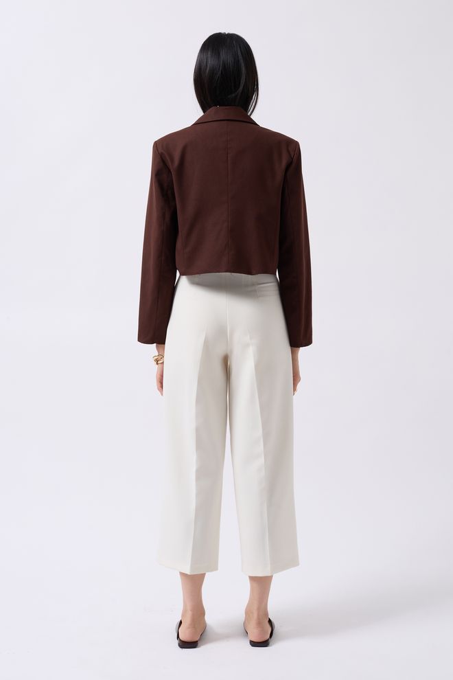 ESPADA Brown Single Breasted Blazer Jacket Wholesale Clothing Casual