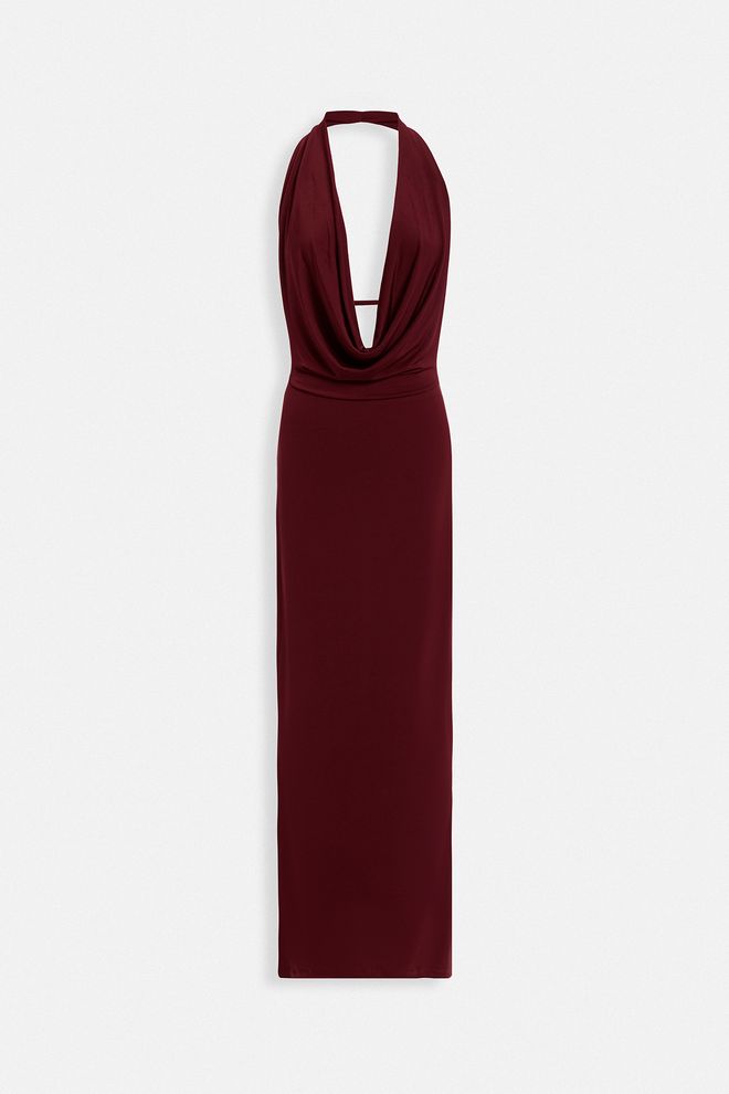 Black Fashion Sexy Elegantné Bordové Slip Šaty Veľkoobchod s oblečením Sexy
