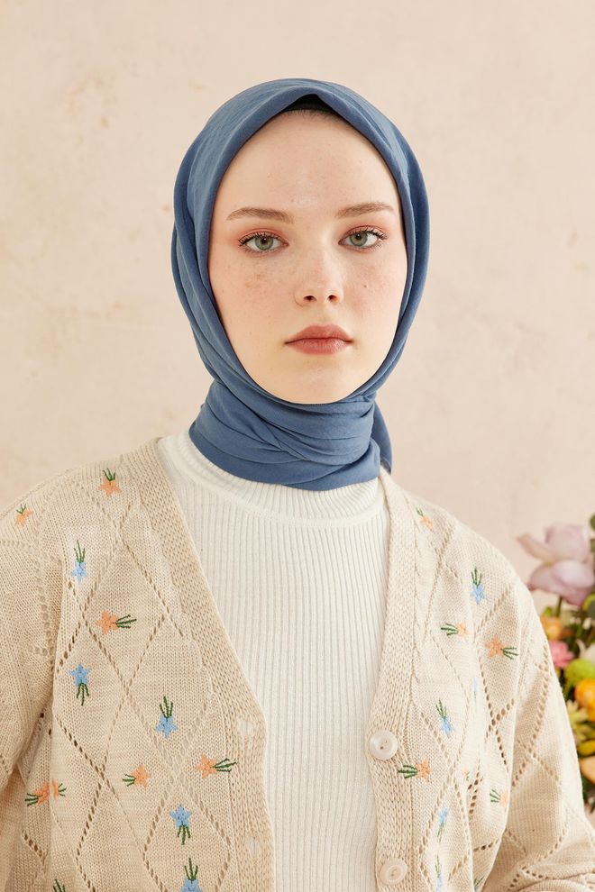 Velvet Κασκόλ Indigo Χονδρικό εμπόριο ενδυμάτων Απλό
