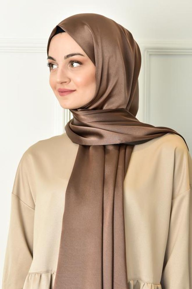 Velvet Şal Kahverengi Toptan Giyim 1