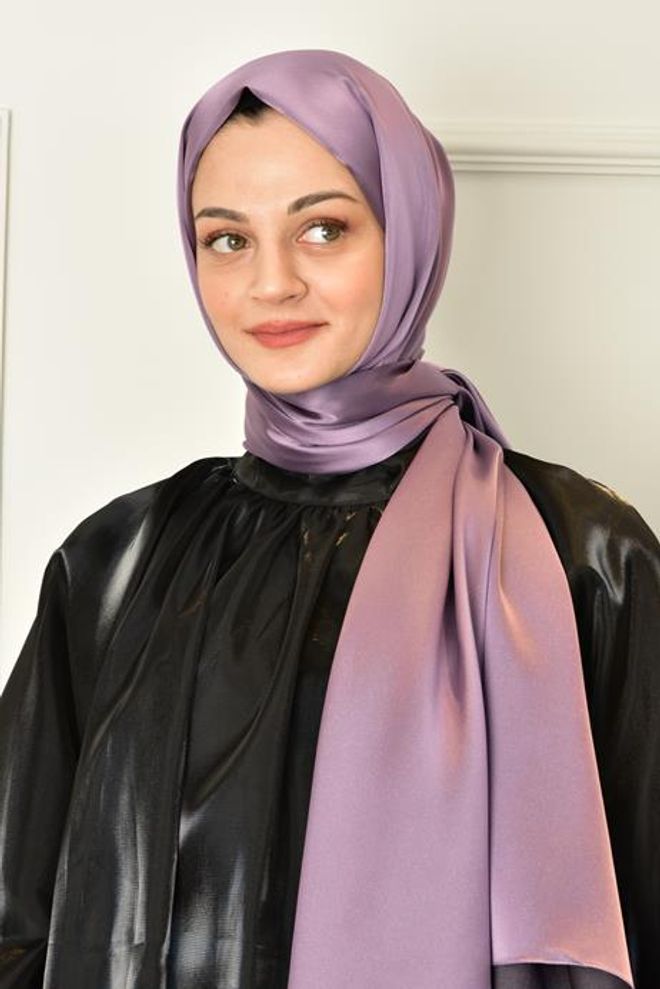Velvet Şal Lila Toptan Giyim 1