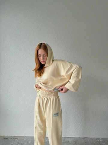 A wholesale clothing model wears  Capp Labeled Set Without Raising
, Turkish wholesale Suit of CAPPITONE