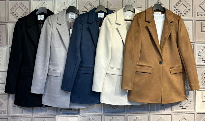 Cream Rouge Chaqueta De Ante Gris Ropa al por mayor Formal