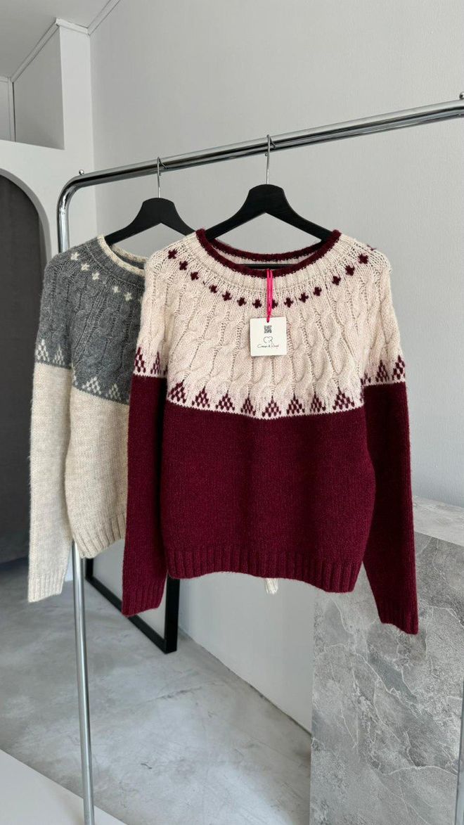 Cream Rouge Πλεκτό Πλεκτό Πουλόβερ Stone & Cherry Χονδρικό εμπόριο ενδυμάτων Casual