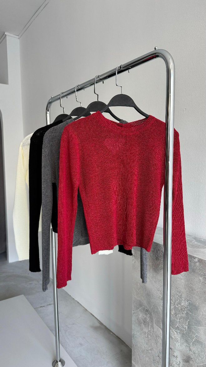 Cream Rouge Cárdigan De Punto Con Botones En La Espalda Gris Ropa al por mayor Casual