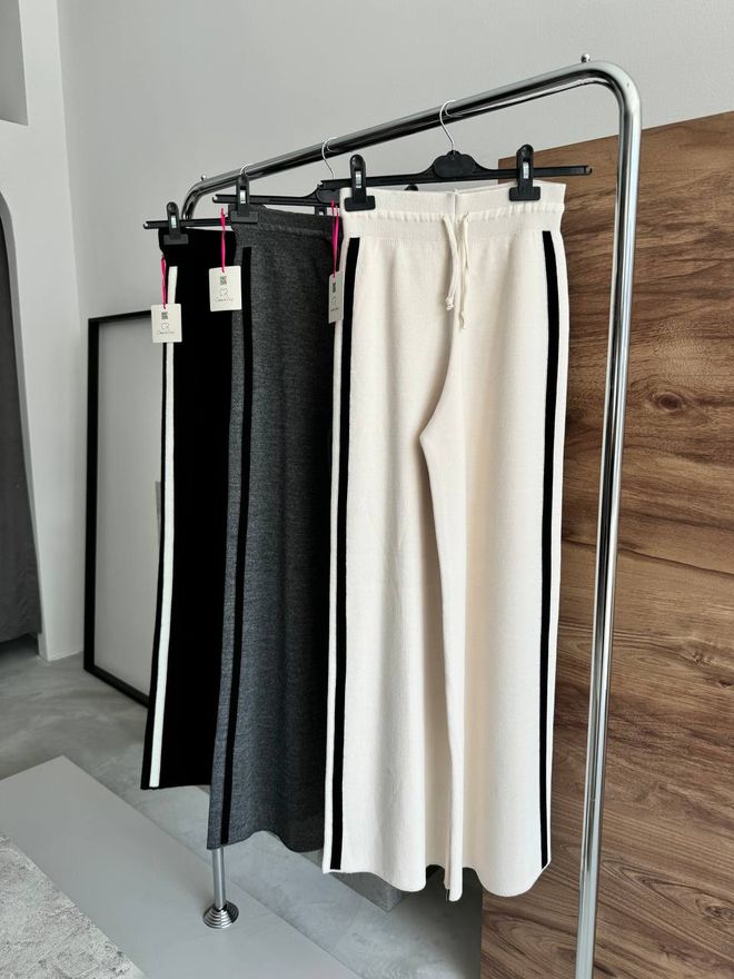 Cream Rouge „Palazzo“ Kelnės – Antracito Ir Juodos Spalvos Didmeninė prekyba drabužiais Kokteilinė