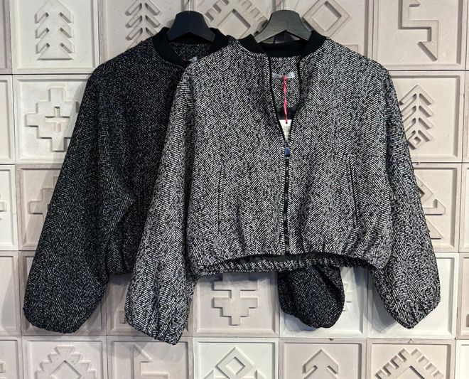 Cream Rouge Bomber Jacket Black Wholesale Clothing Casual
