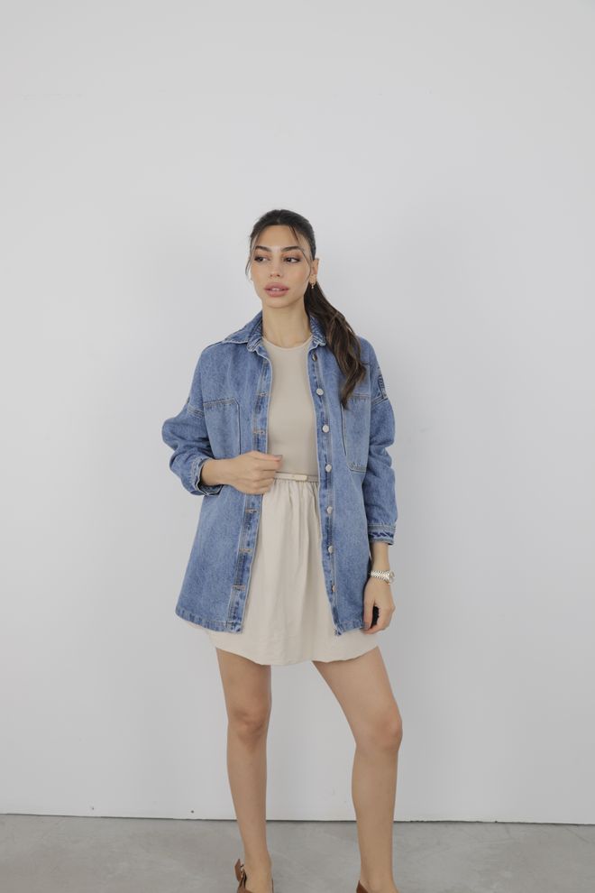 Cream Rouge 24fw 6083 Marškinėliai Oversize Didmeninė prekyba drabužiais Kokteilinė