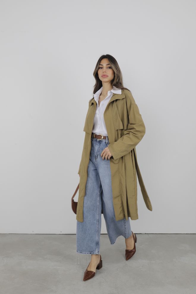 Cream Rouge Raincoat With Windbreaker Wholesale Clothing Fall