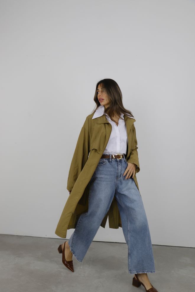 Cream Rouge Raincoat With Windbreaker Wholesale Clothing 13