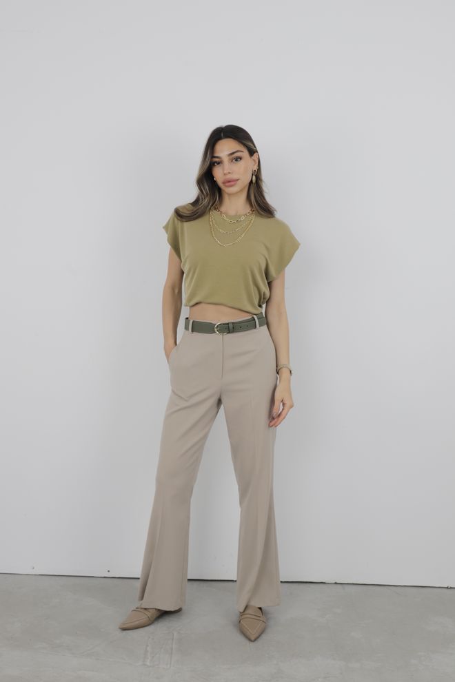 Cream Rouge Hlače Španske Noge Велепродаја одеће Неформалан