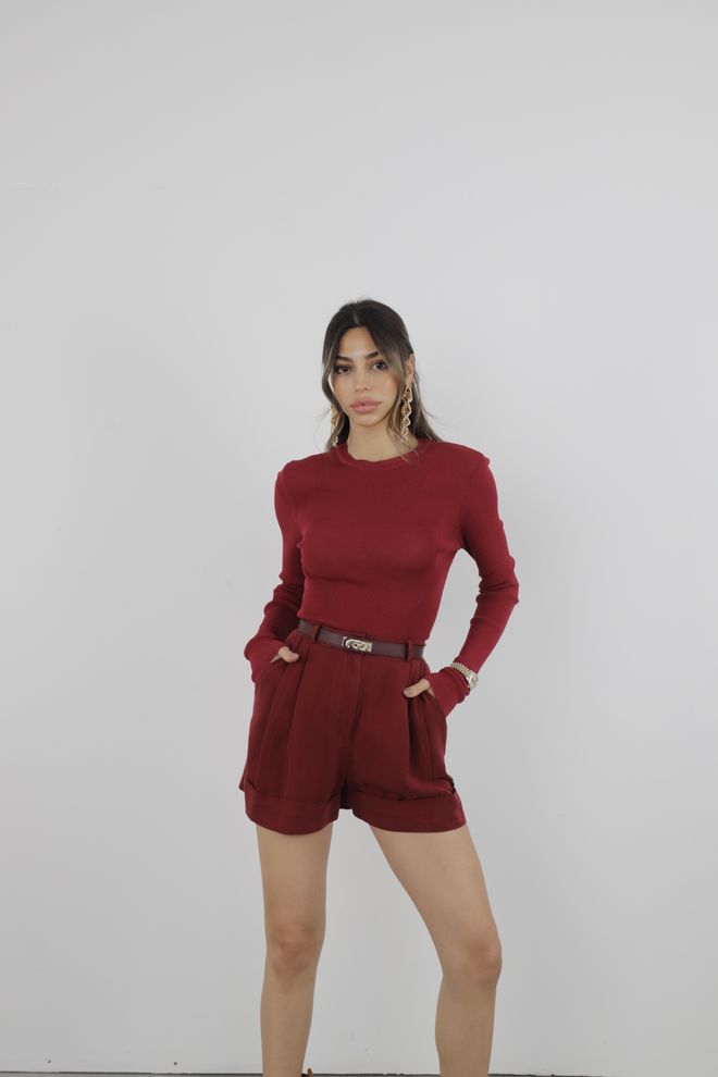 Cream Rouge Σφιχτό Πουλόβερ Με Ραβδώσεις Μ Χονδρικό εμπόριο ενδυμάτων Casual